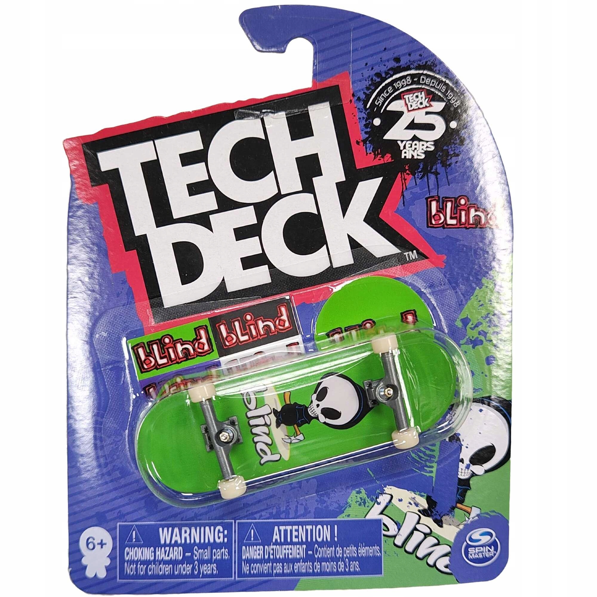DESKOROLKA BLIND ZIELONY FINGERBOARD + NAKLEJKI TECH DECK