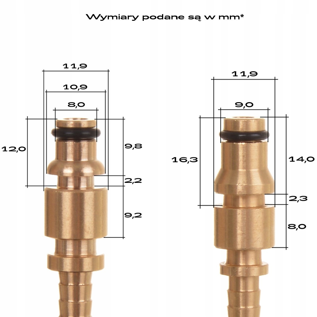 Wąż przewód 5m do myjki Macallister click-click Typ wąż