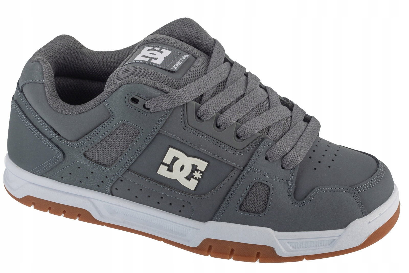 DC Shoes Stag 320188-2GG [46] Pánské kožené tenisky šedé