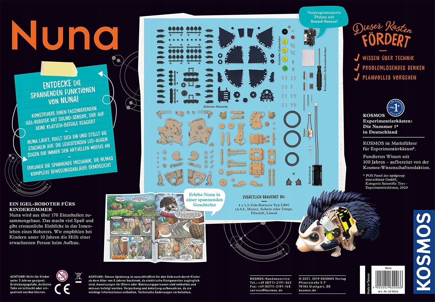 Bioniczny ROBOT Jeż INTELIGENTNA ZABAWKA, 170 elementów, CZUJNIK DŹWIĘKU Kod producenta BIONICZNY JEŻ INTELIGENTA ZABAWKA