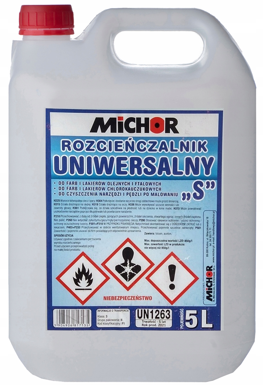 

Rozpuszczalnik Rozcieńczalnik Uniwersalny 5L