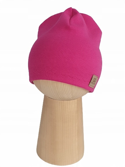 

Czapka Prążki, Dla Dziewczynki, Fuksja, 40-43cm