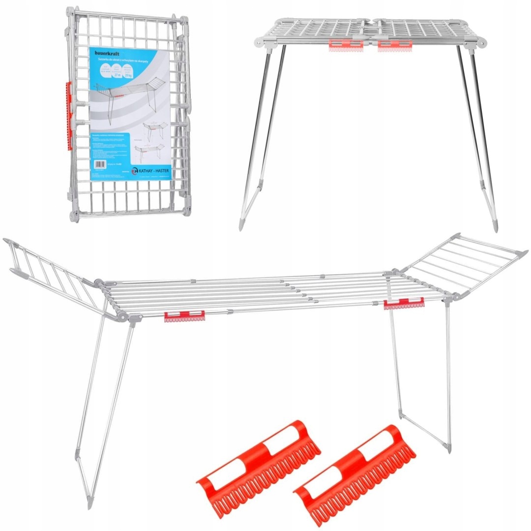 Levně Stojící sušák na prádlo, skládací balkonové prádlo, silný roztahovač