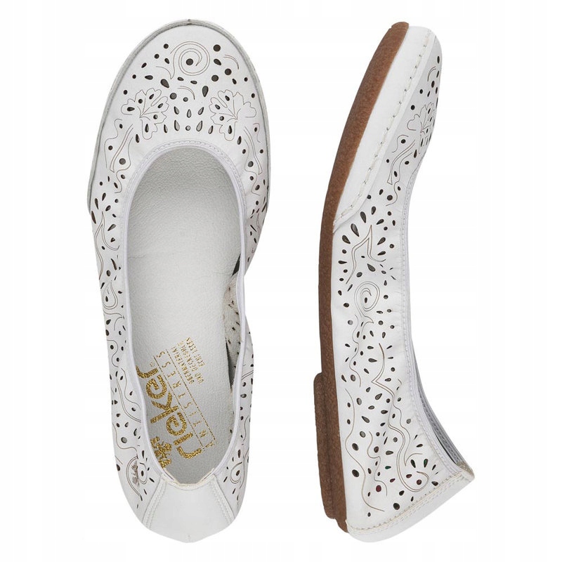 

Baleriny damskie Rieker 41460-80 white r. 39