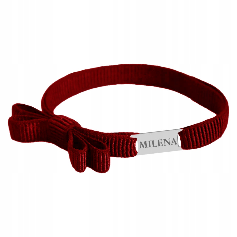 Náramek Mašlička Stuha Plech S Gravírováním Narozeniny Stříbro 925