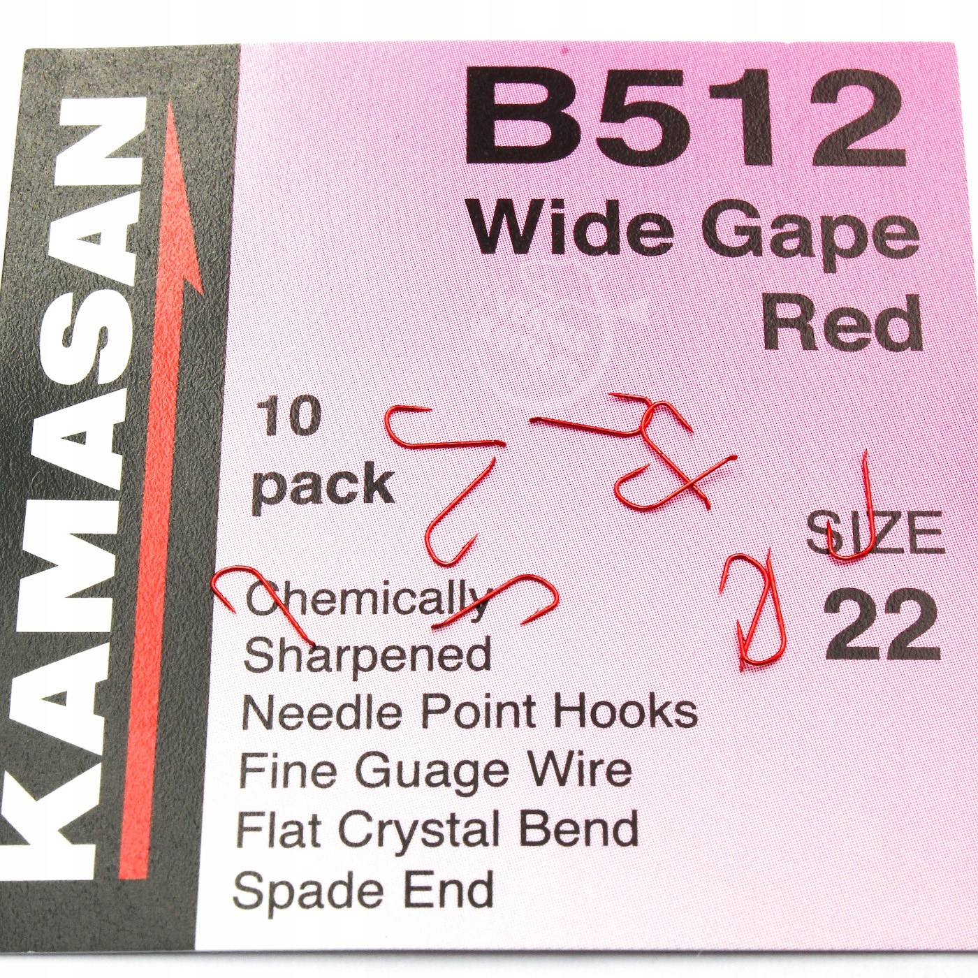 Haczyki Kamasan B512 Barbed Spade roz. 22