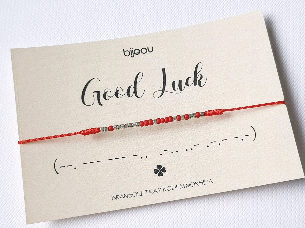 

Bransoletka Szczęścia Kod Morsa Good Luck kabała