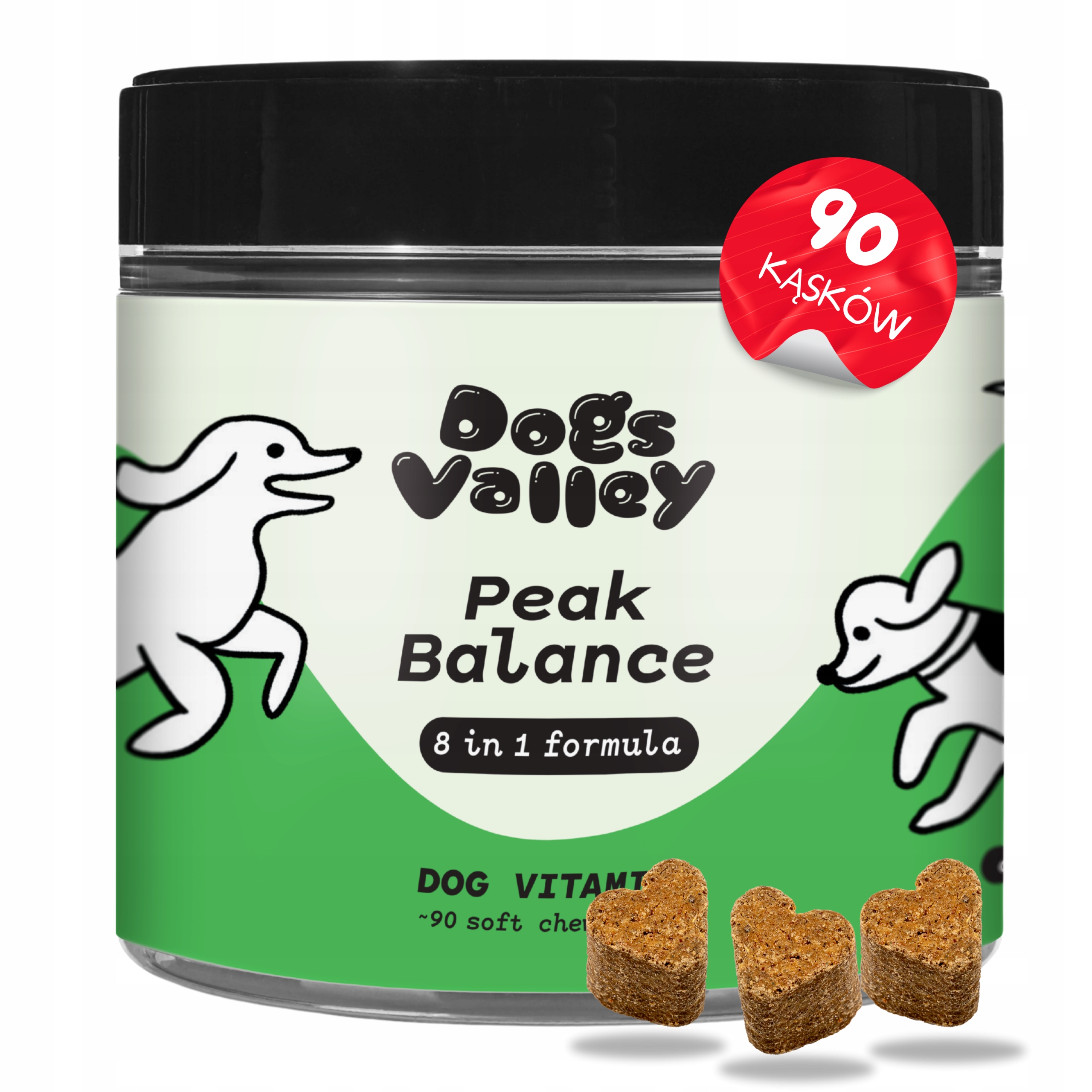 Doplňky pro psa střevní klouby, srst, kůže, probiotikum Vitamíny 90ks