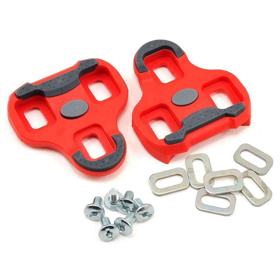 Bloki szosowe Look Keo Grip czerwone luz 9 stopni