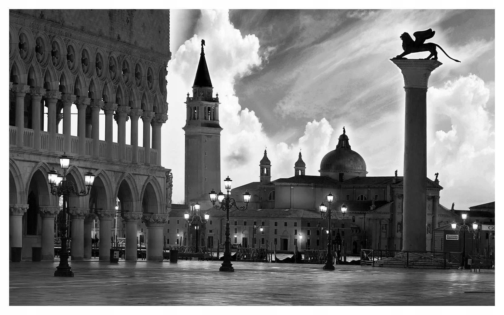 Fototapeta flizelina Benátky Náměstí svatého Marka elegantní výzdoba 254x184 lepidlo