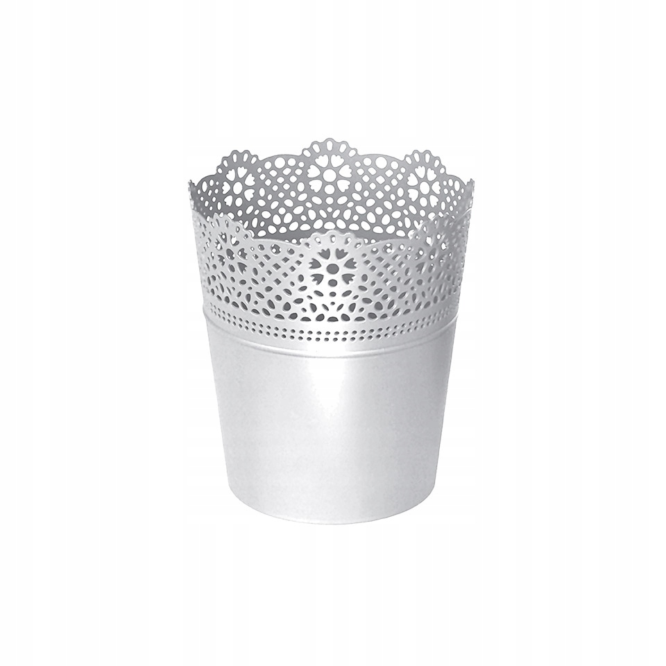 

Ażurowa Doniczka Osłonka Lace DLAC160 biały