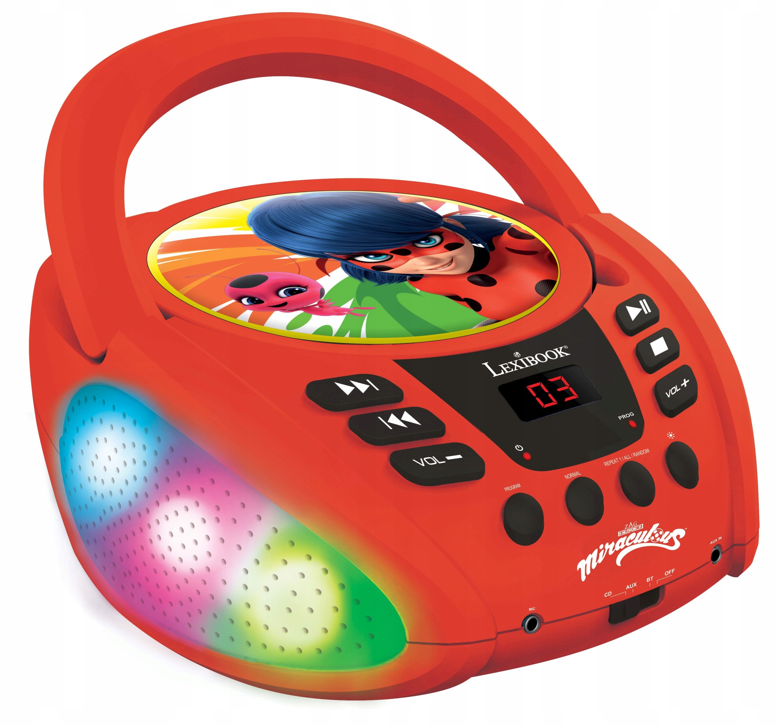 Miraculous Bluetooth-CD Led přehrávač boombox