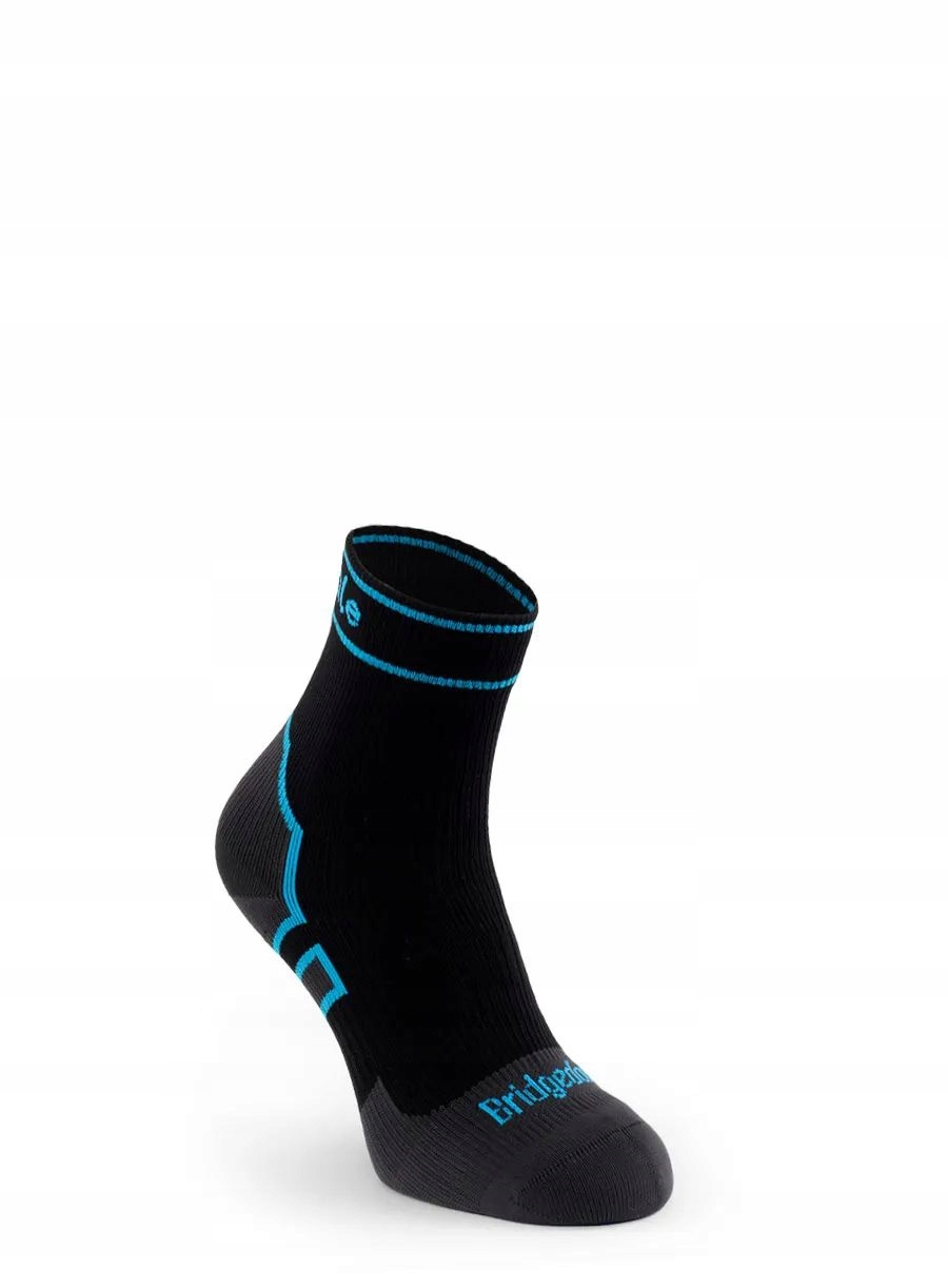 Vodotěsné ponožky Bridgedale StormSock Mid Ankle černá/modrá 36-39