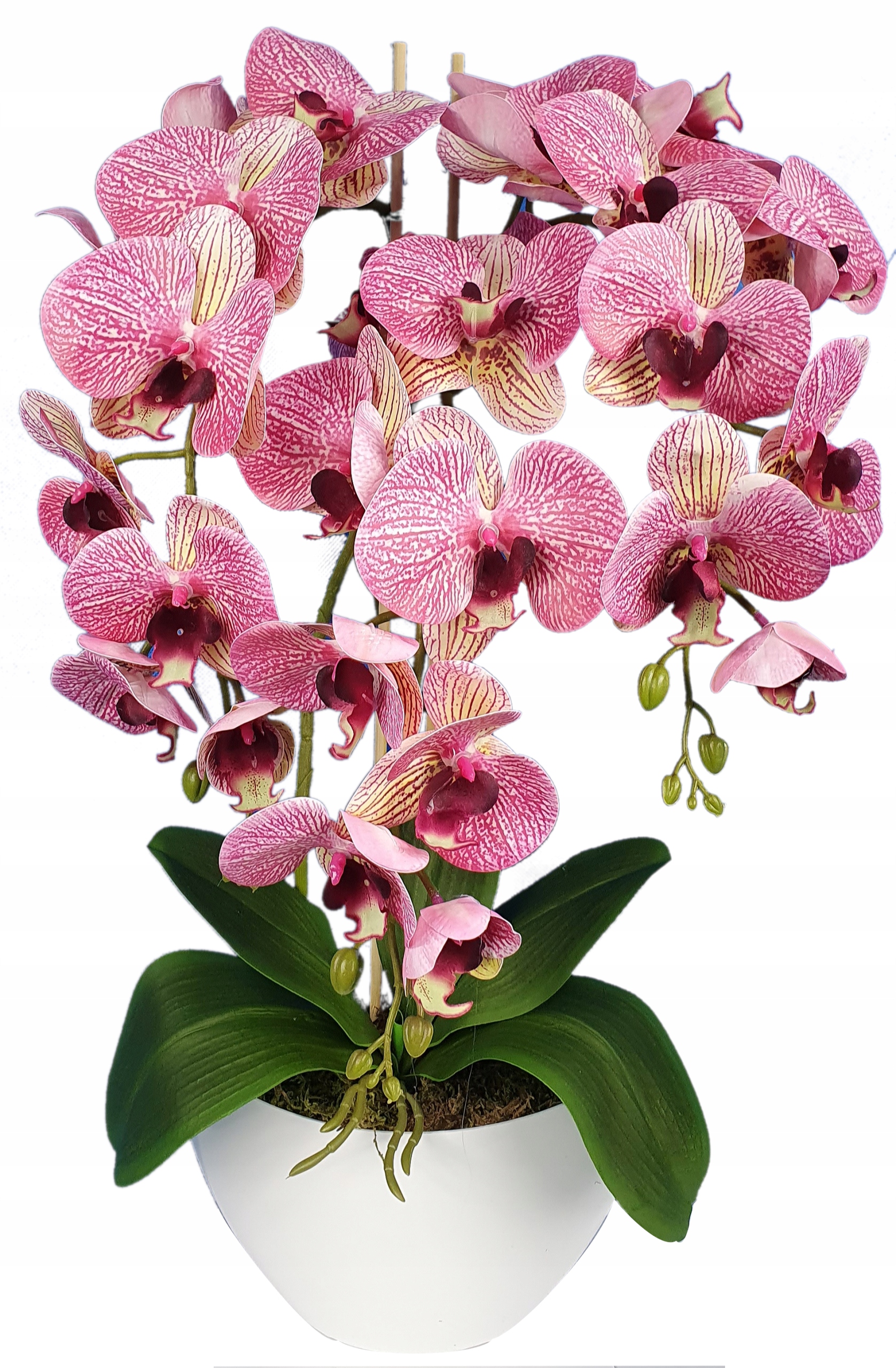 

Storczyk Sztuczny Kwiaty Orchidea 3P guma jak żywy