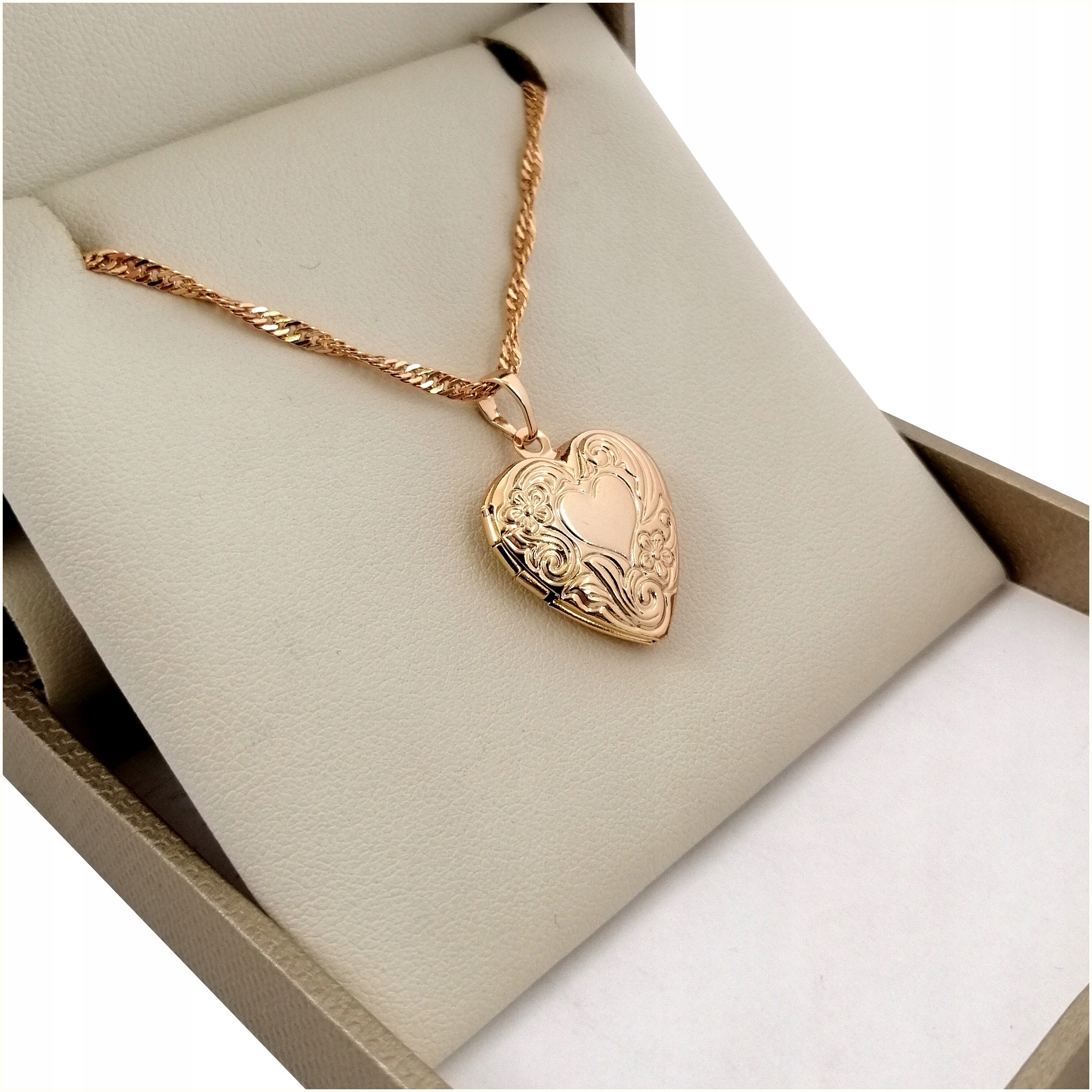 

Naszyjnik Damski Serce Sekretnik 18K