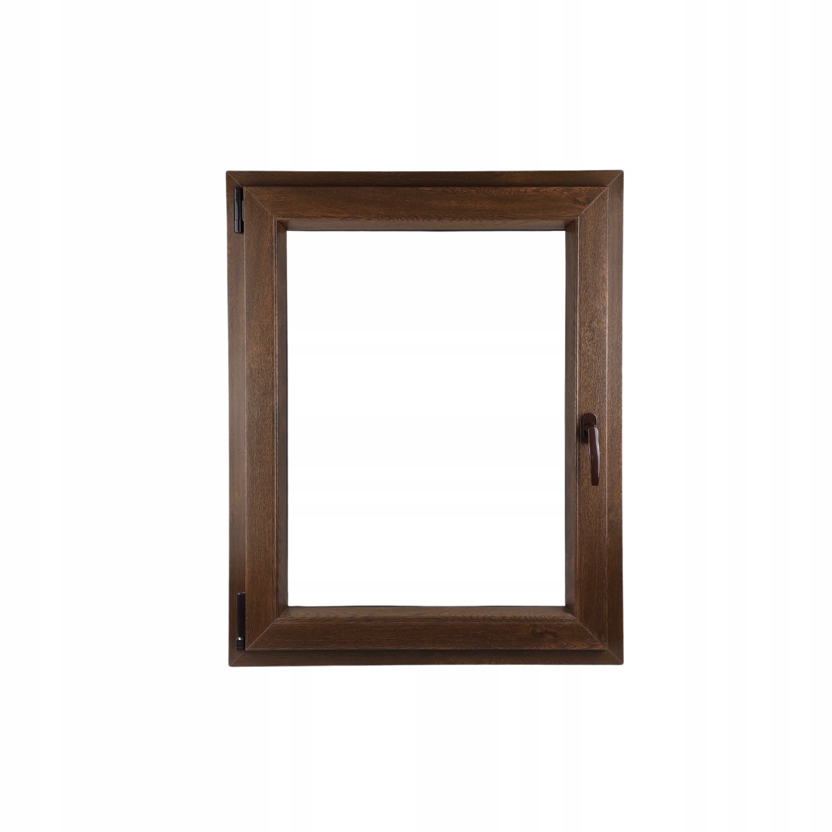 Alucon Okno Pcv 800 x 1300 mm 80x130 cm Dwustronny Orzech Lewe