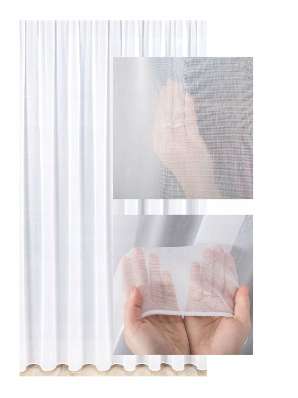 Bambusové záclony Záclona měkká splývavá záclona s páskou na žabky, velikost 400x200