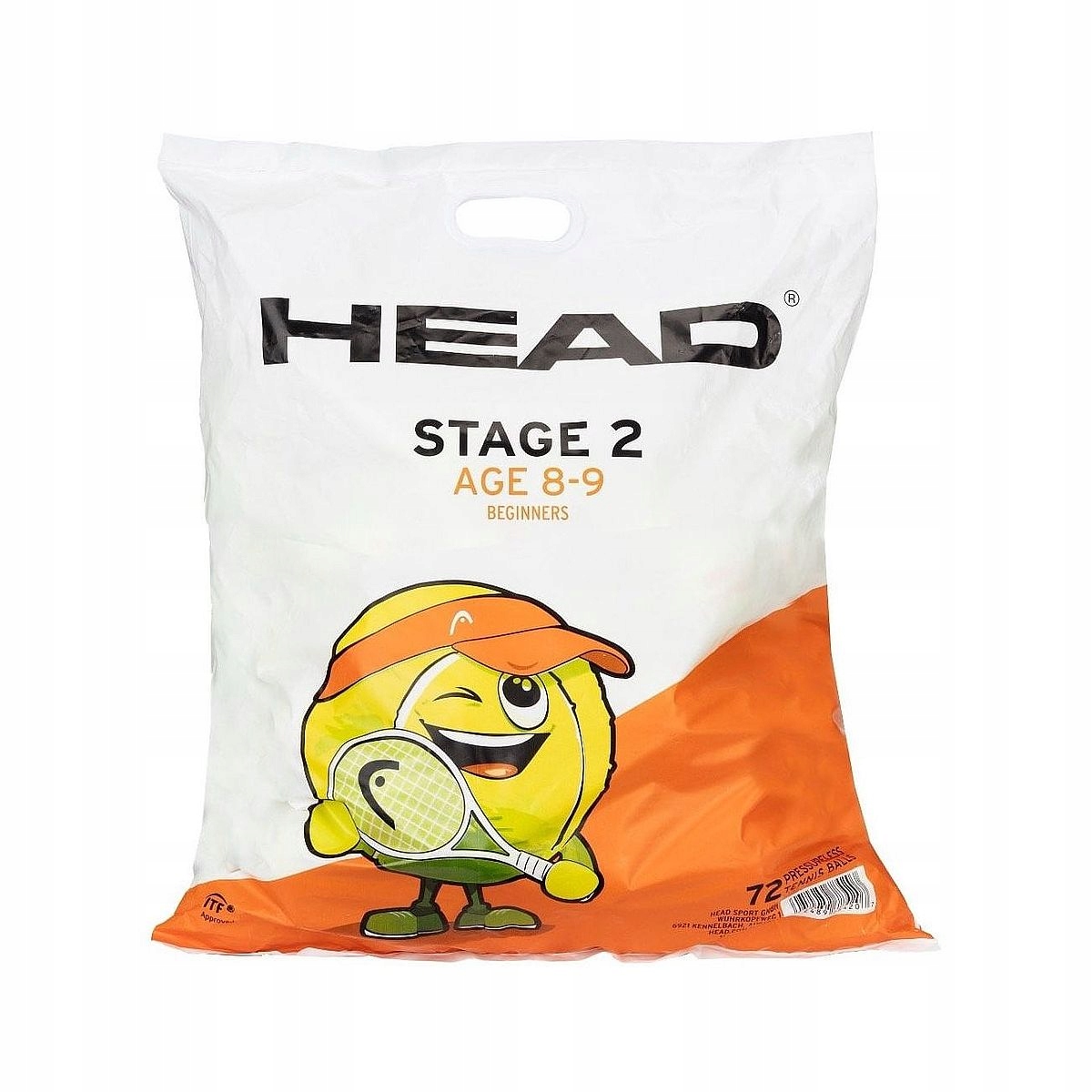 Tenisové míčky Head Stage 2 Orange 72 ks Metodické pro výuku hry