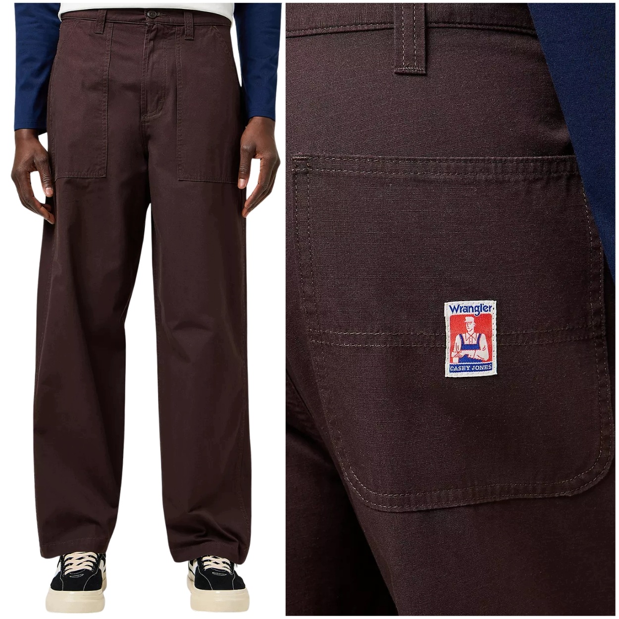 Wrangler Casey Jones Work Pant volné bavlněné látkové kalhoty W33 L34