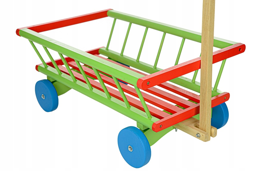 WÓZ DRABINIASTY WÓZEK DREWNIANY NA ZABAWKI -POLSKI Kod producenta 5874