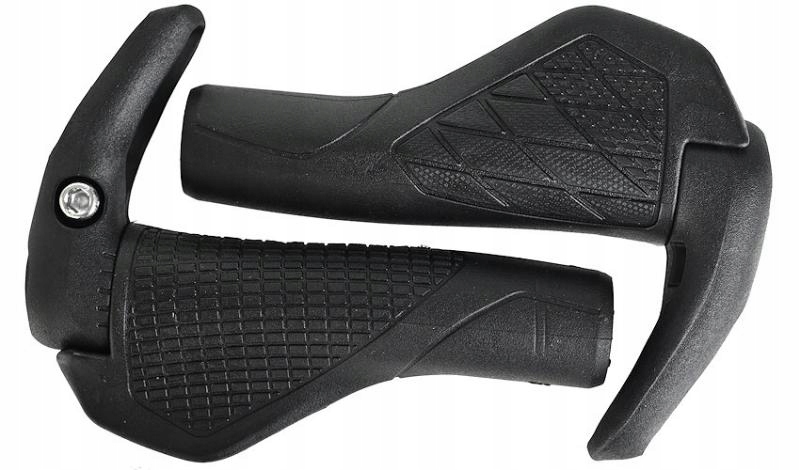 Chwyty Skręcane Z Rogami Prox GP-230 Czarne 143mm Rogi Rowerowe Rączki