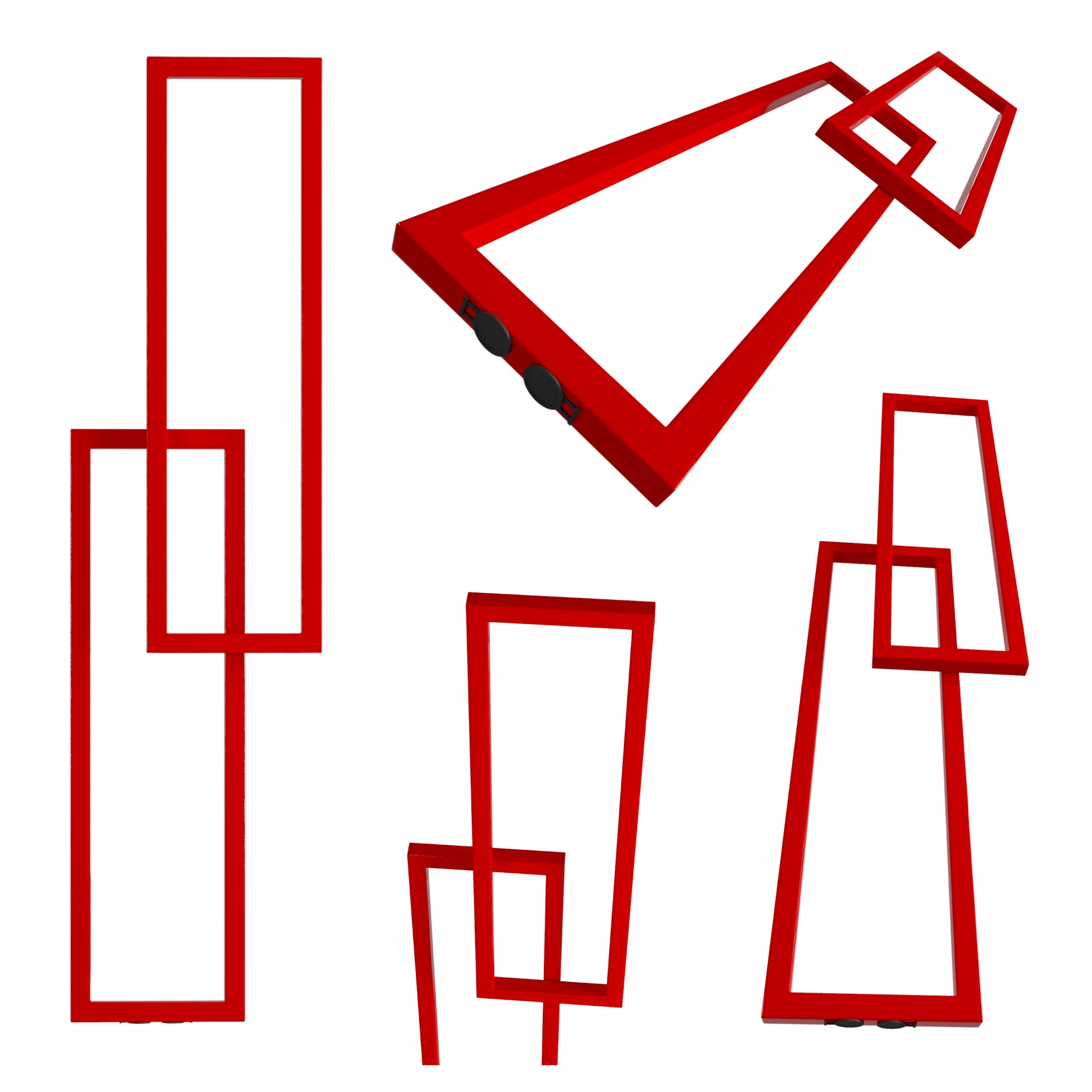 Dekorativní radiátor Torres 146X37 Červený