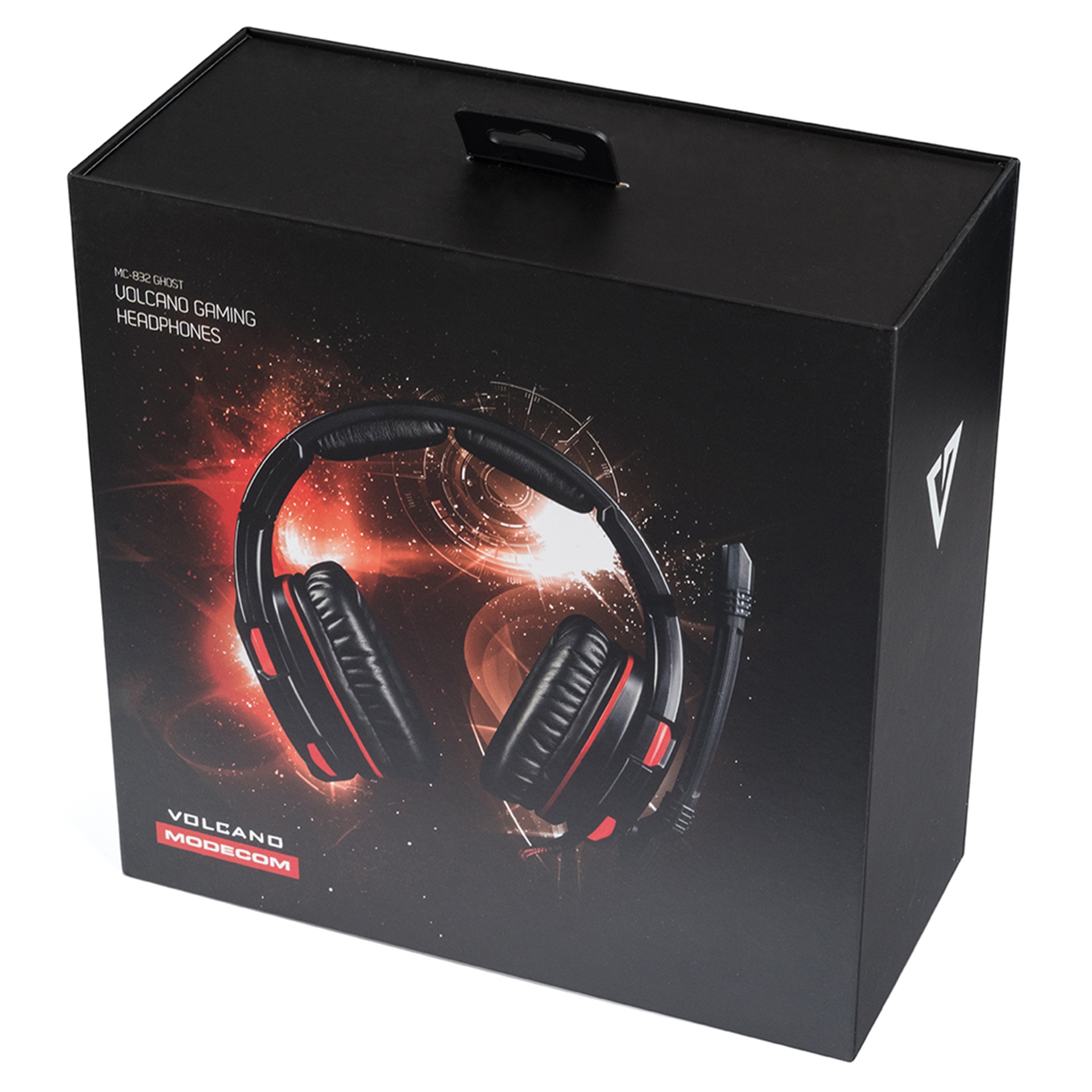 SŁUCHAWKI GAMINGOWE 7.1 Z MIKROFONEM NA PAŁĄKU MODECOM VOLCANO GHOST Model Volcano MC-832 Ghost