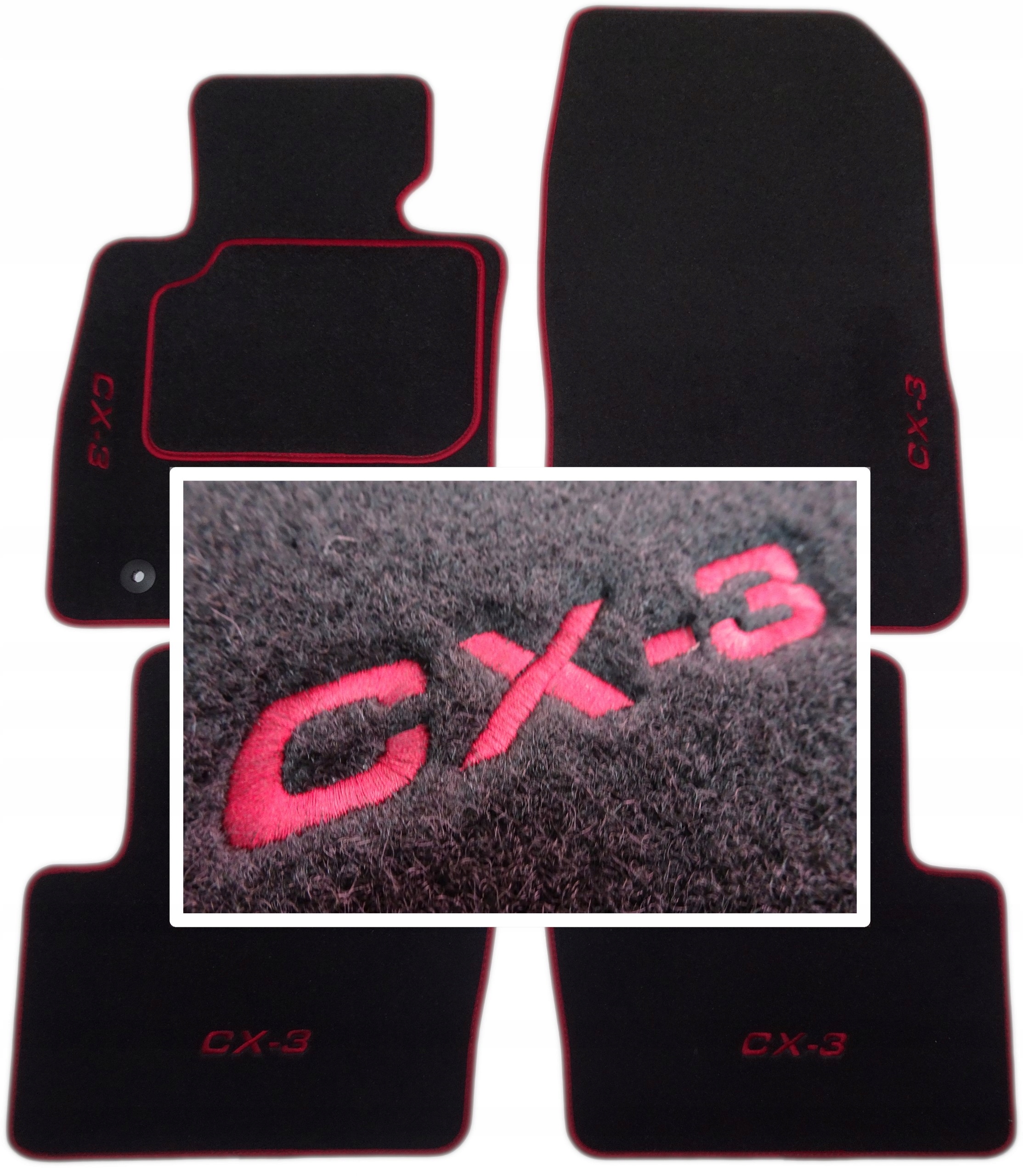 

Mazda CX-3 2015-2021r. Dywaniki Classic Haft CH4