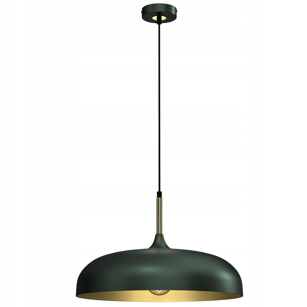 Závěsná lampa Lincoln Green/gold 1xE27 45 cm