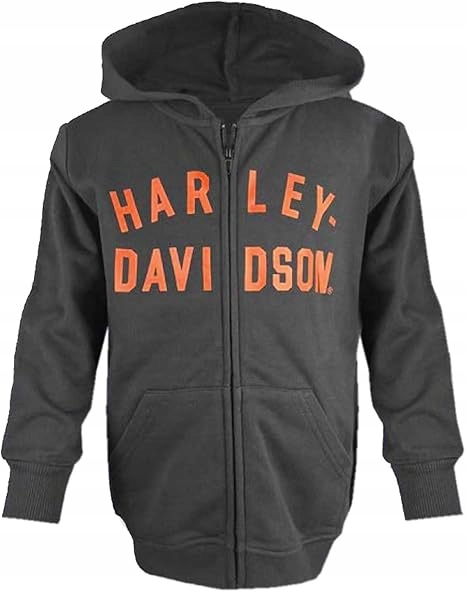 Bluza Chłopięca Z Kapturem Harley Davidson Terry Orzeł 8-10 Lat