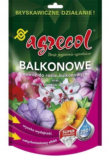 

Nawóz rośliny balkonowe i ogrodowe 250g Agrecol