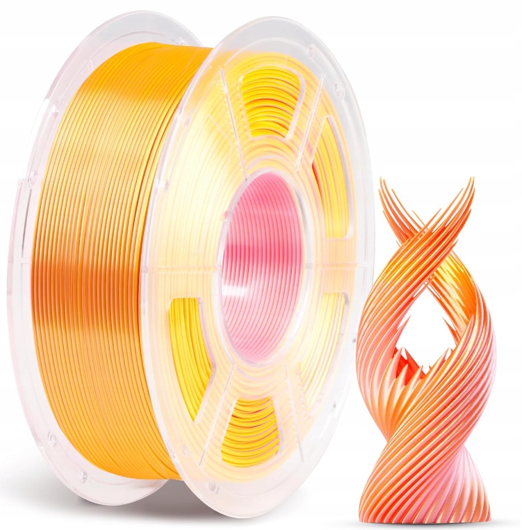 Filament Anycubic Pla Silk Dual-Color Pink-Gold 1kg Jedwabisty Połysk