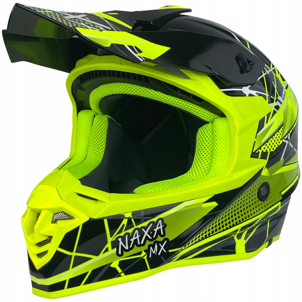 KASK CROSS OFF-ROAD NAXA C9/U grafika połysk XL Typ Cross / Enduro