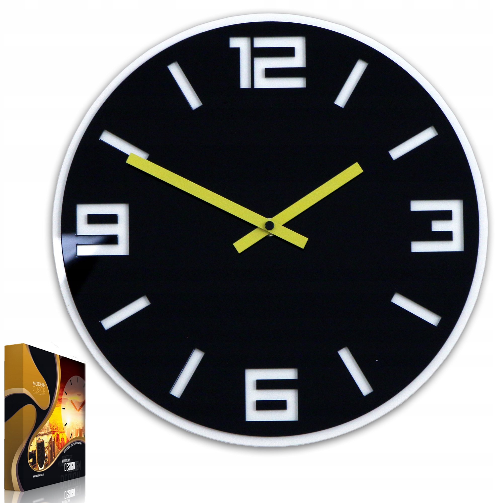 Nástěnné hodiny v moderním akrylovém stylu Dixon Kulatý Křemenné