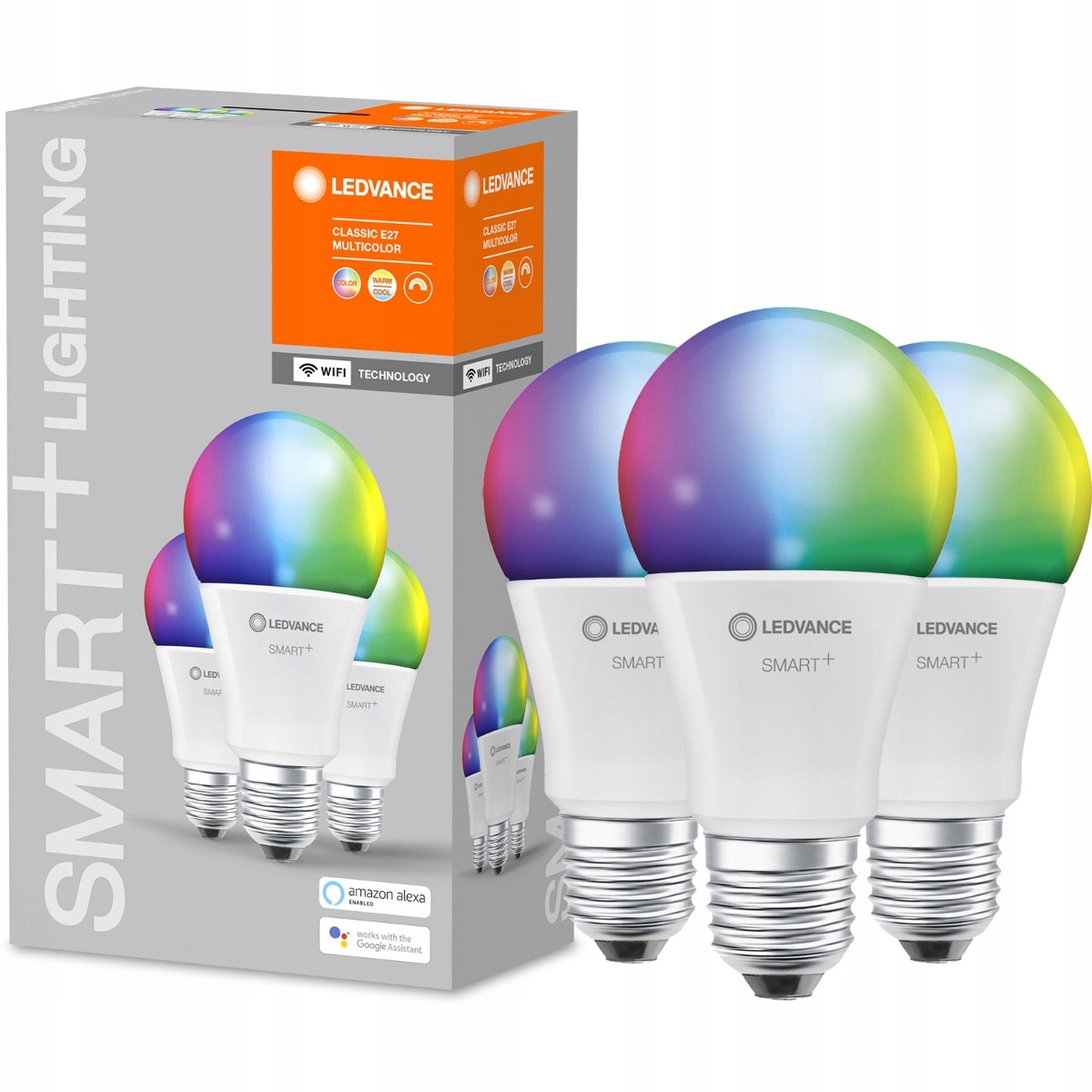 3x Led žárovka E27 A75 14W=100W 1521lm Rgb Smart+ WiFi stmívatelná Ledvance