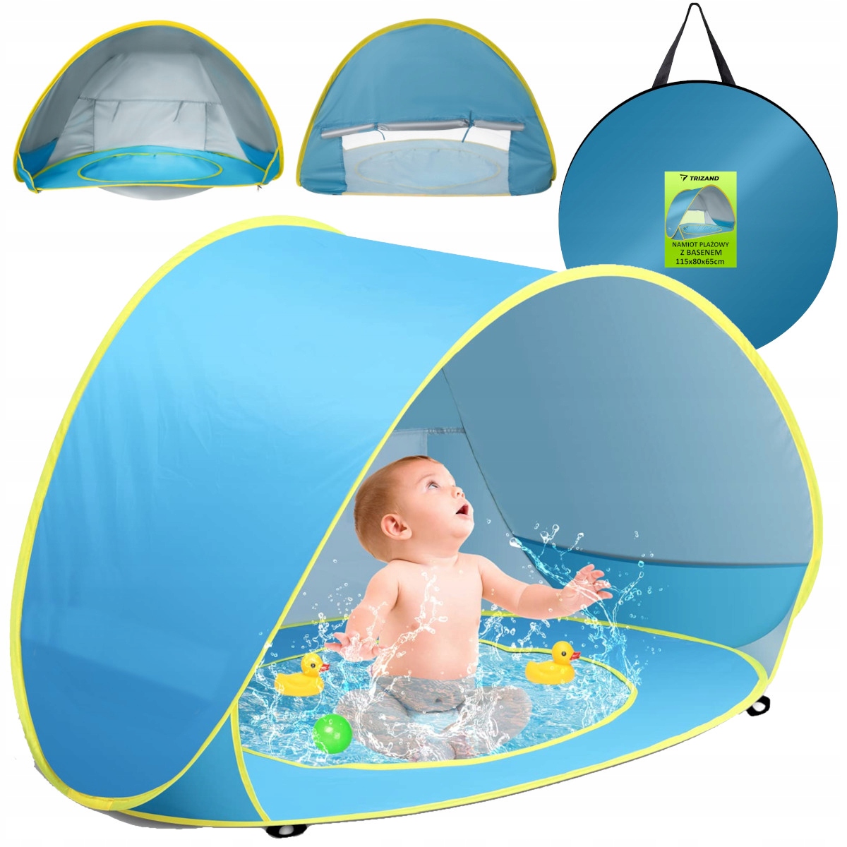 

Namiot Plażowy Samorozkładający Parawan z Basenem