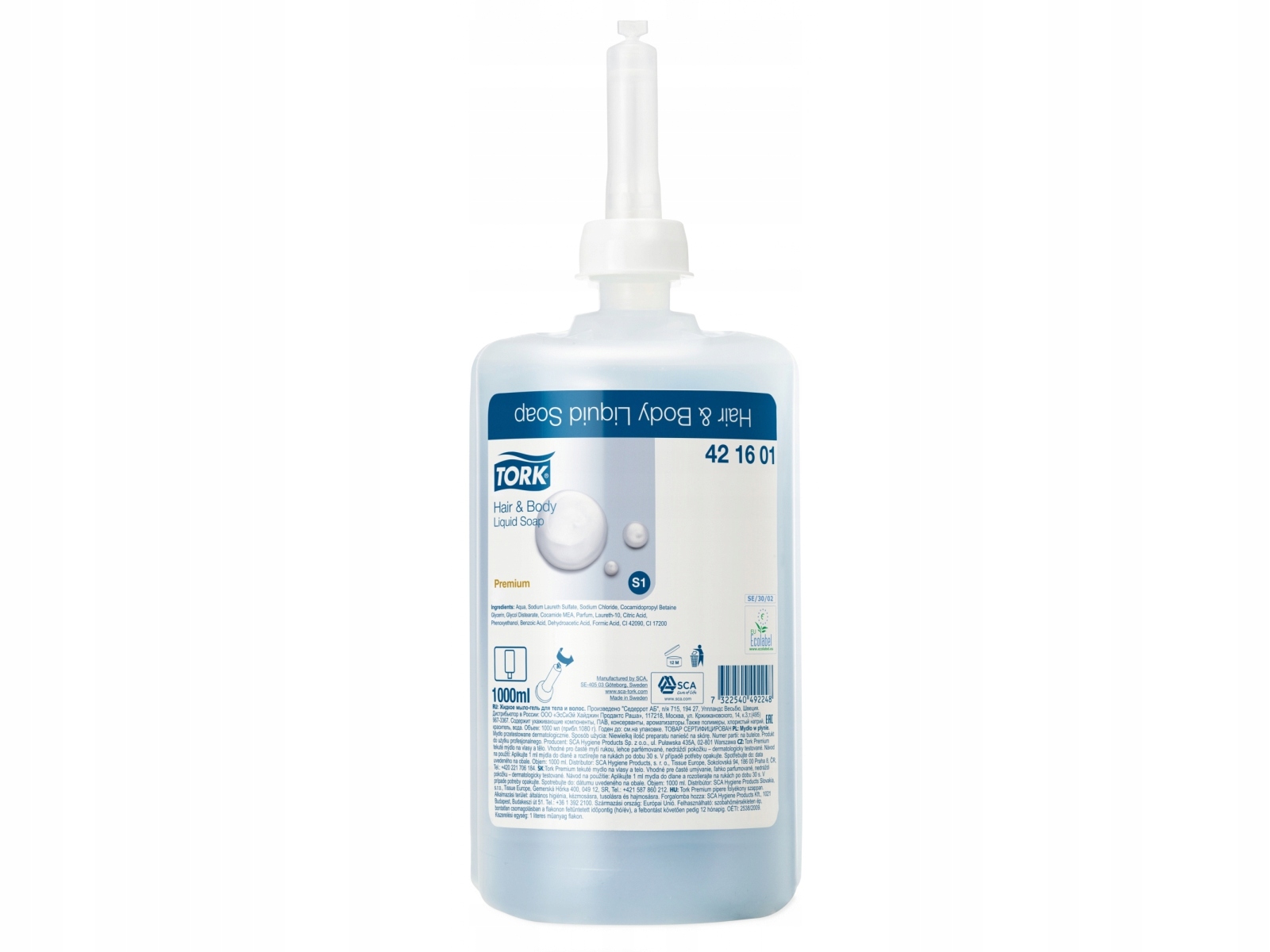 

Tork 420601 S1 Mydło w płynie do włosów i ciała 1L