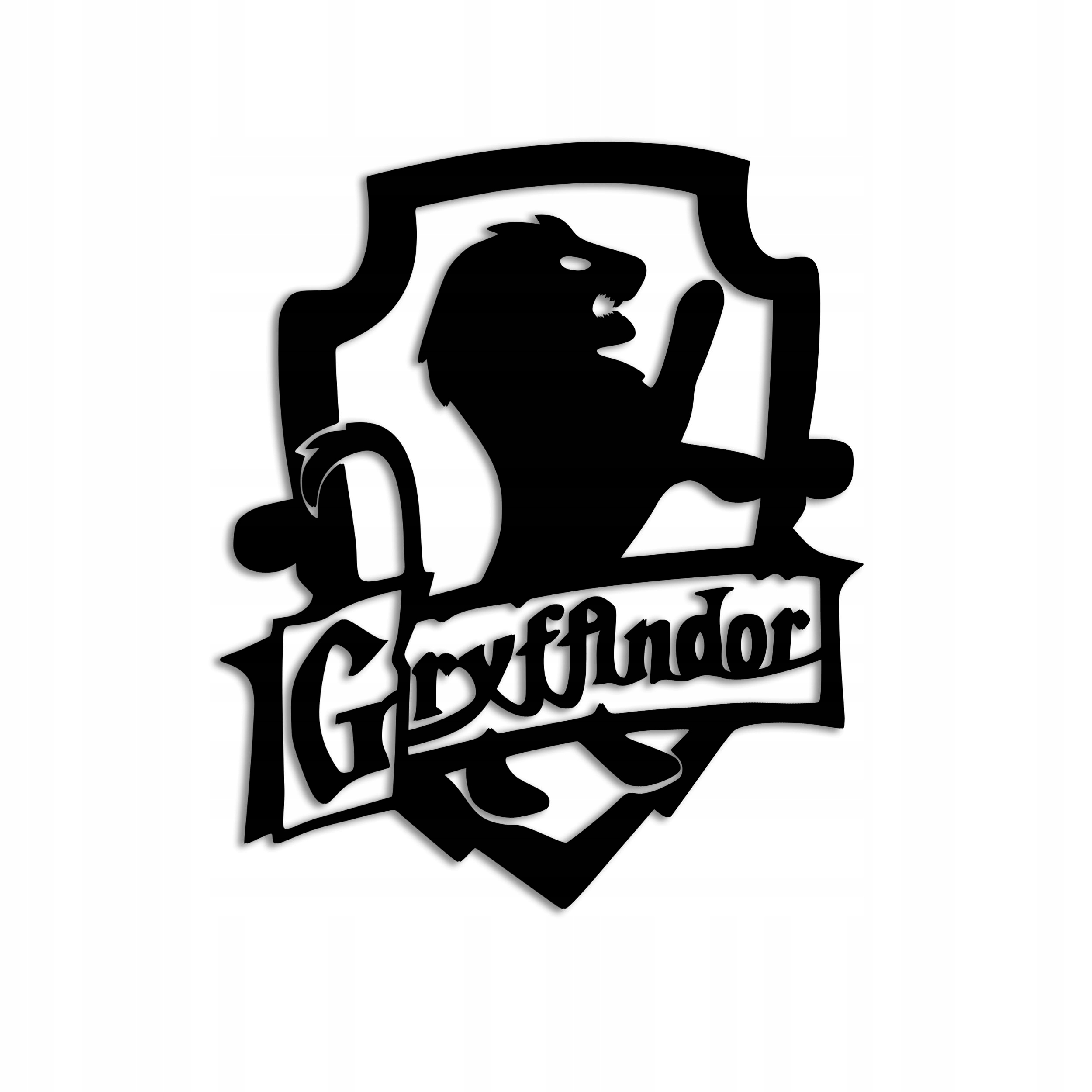 Gryffindor Dřevěný 3D obraz Dárek Dekorace interiéru Lamka noční