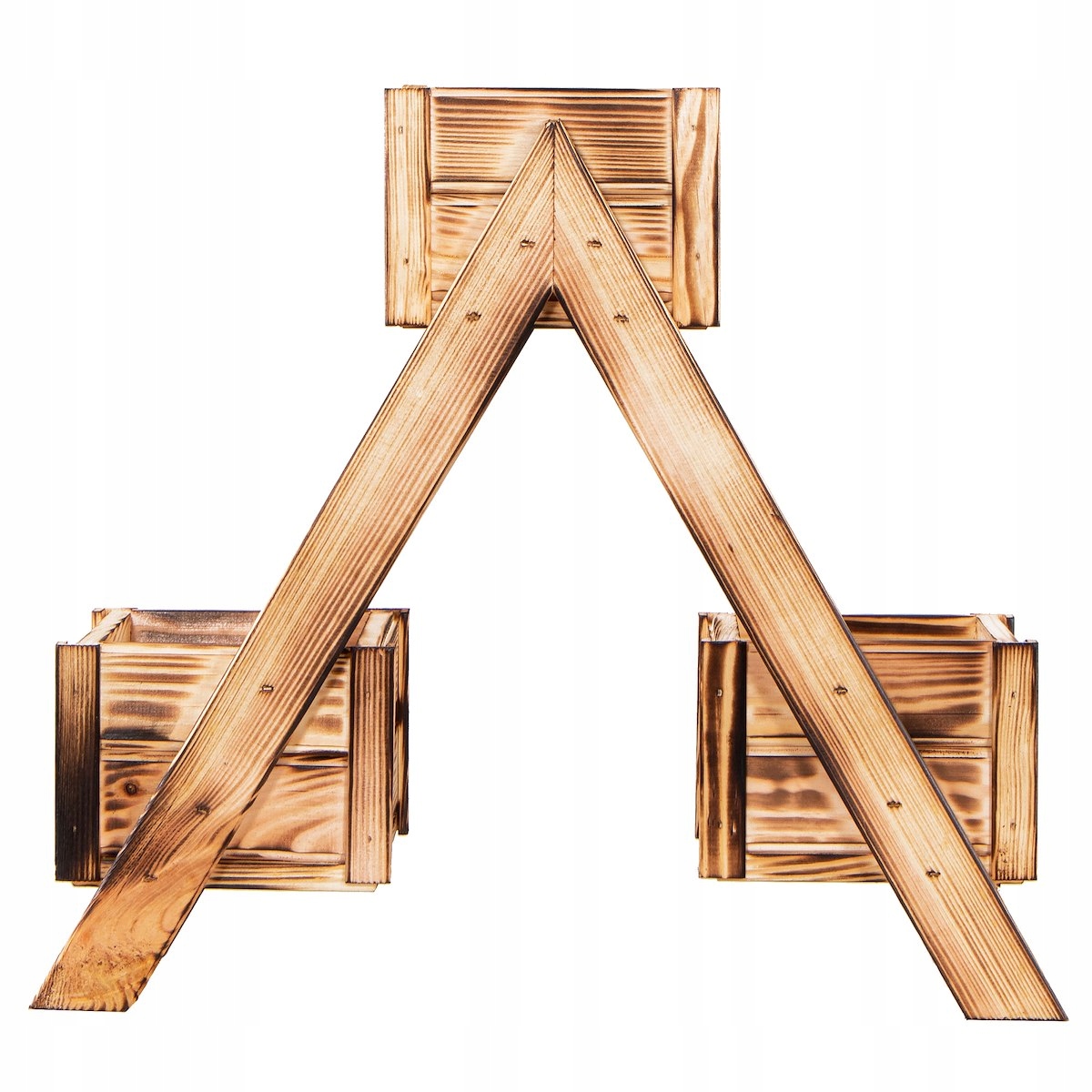 KWIETNIK DREWNIANY NA KWIATY DO OGRODU OPALANY Marka Springos