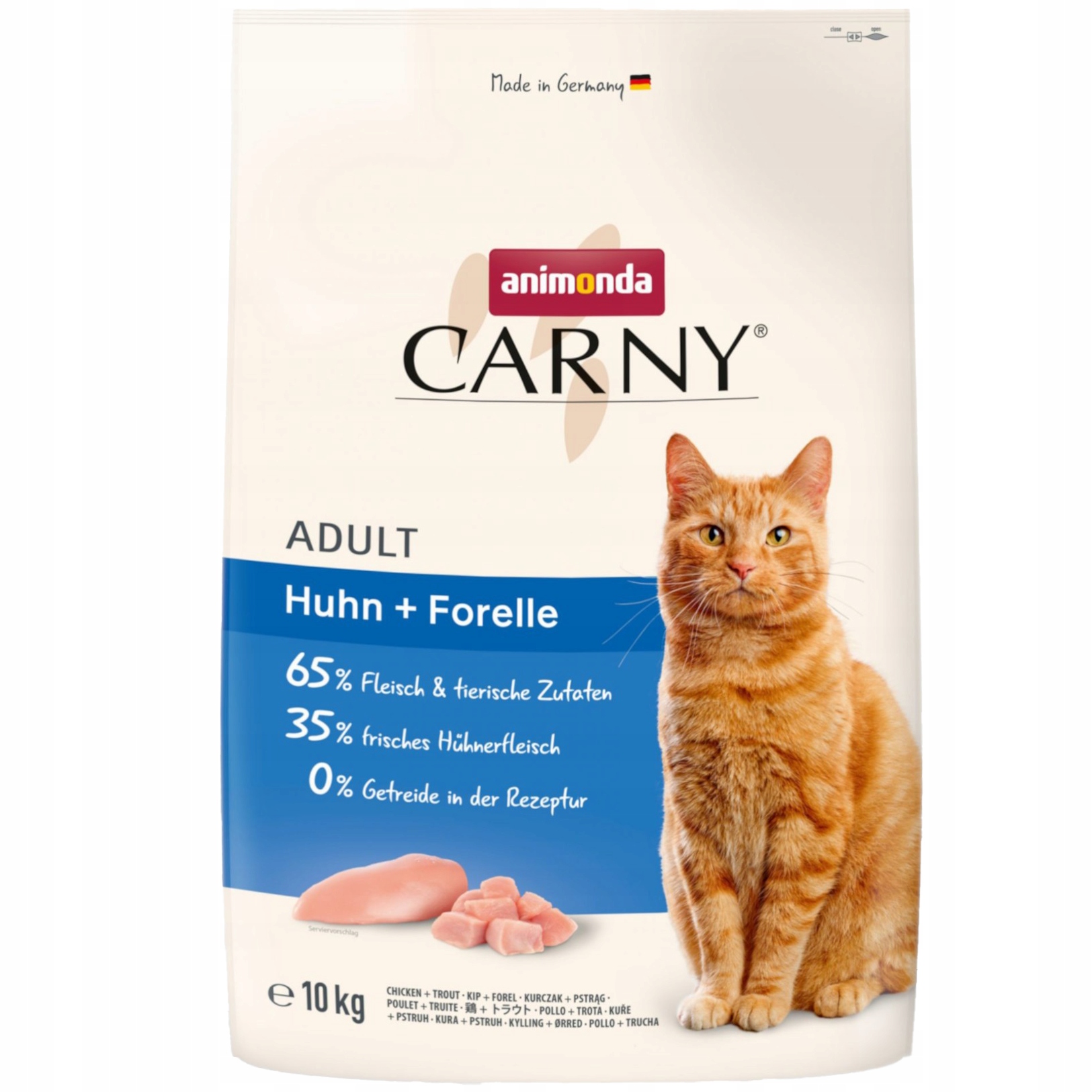 Levně Animonda Carny Adult Suché krmivo pro kočky 10 kg Kuře Pstruh