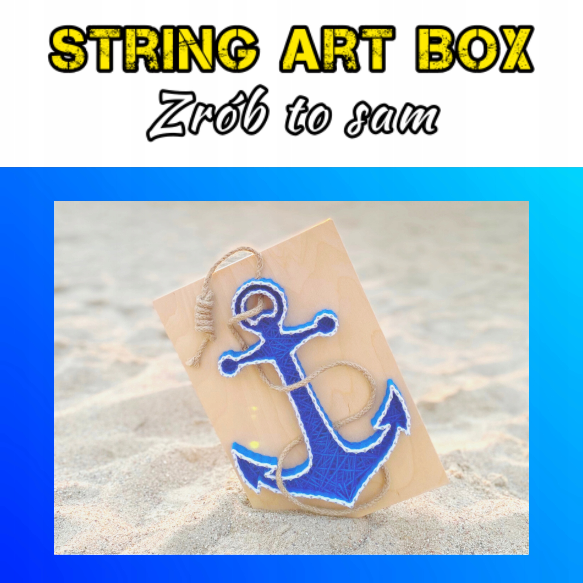 Sada String Art Diy Kotva šňůrou