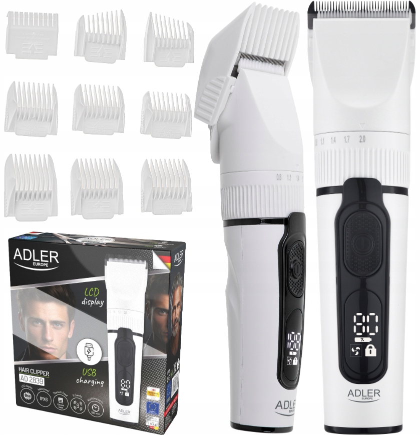 Strojek na vlasy s Led displejem Adler ad 2839