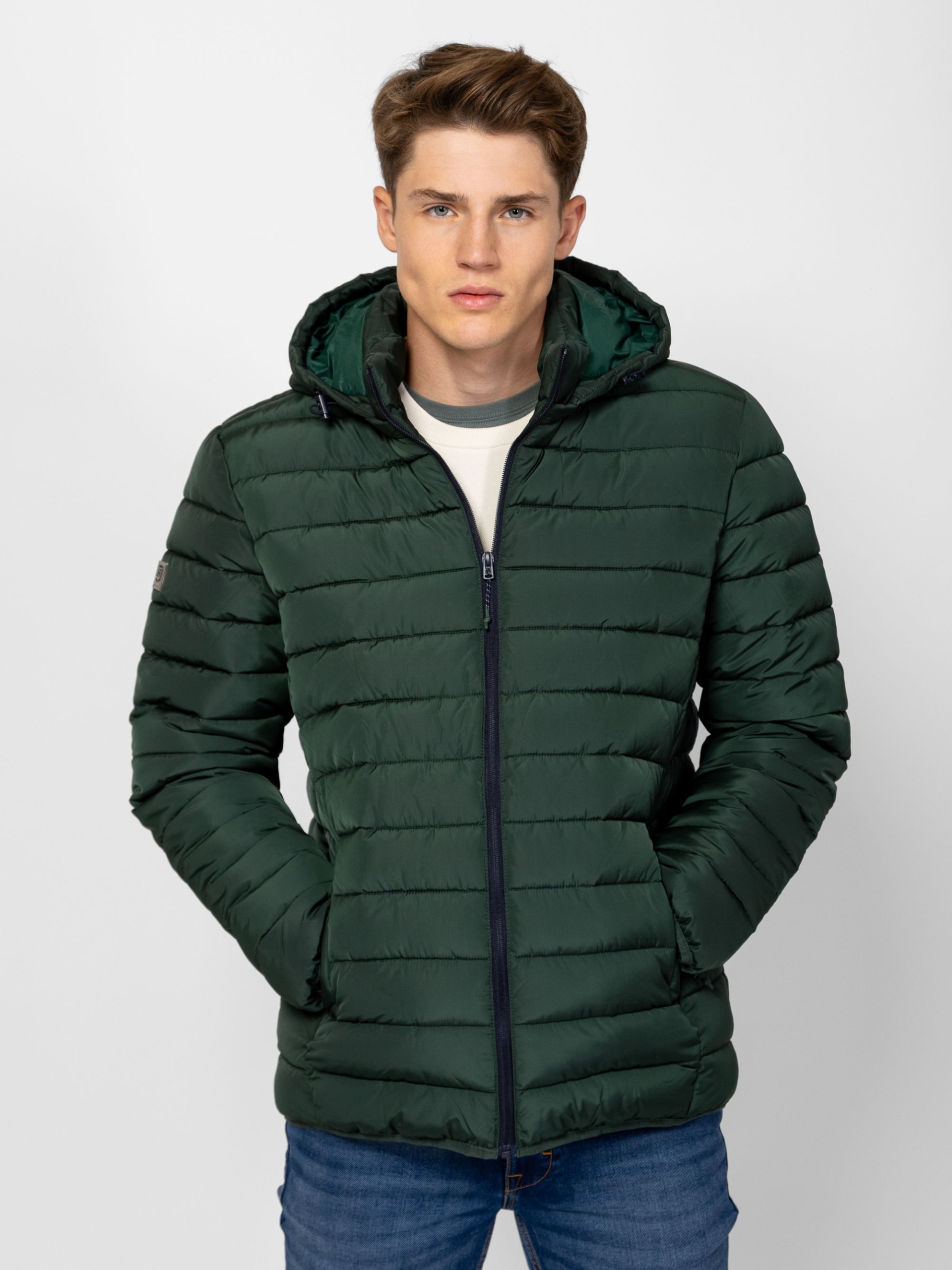 Heavy Tools Pánská Zimní Bunda S Kapucí NACKW25 Pine Zelená XXL