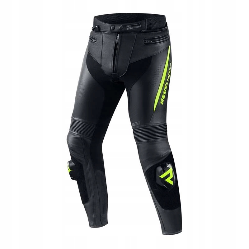 Kožené nohavice Rebelhorn Fighter Black/flo Yellow čierna/žltá Darčeky