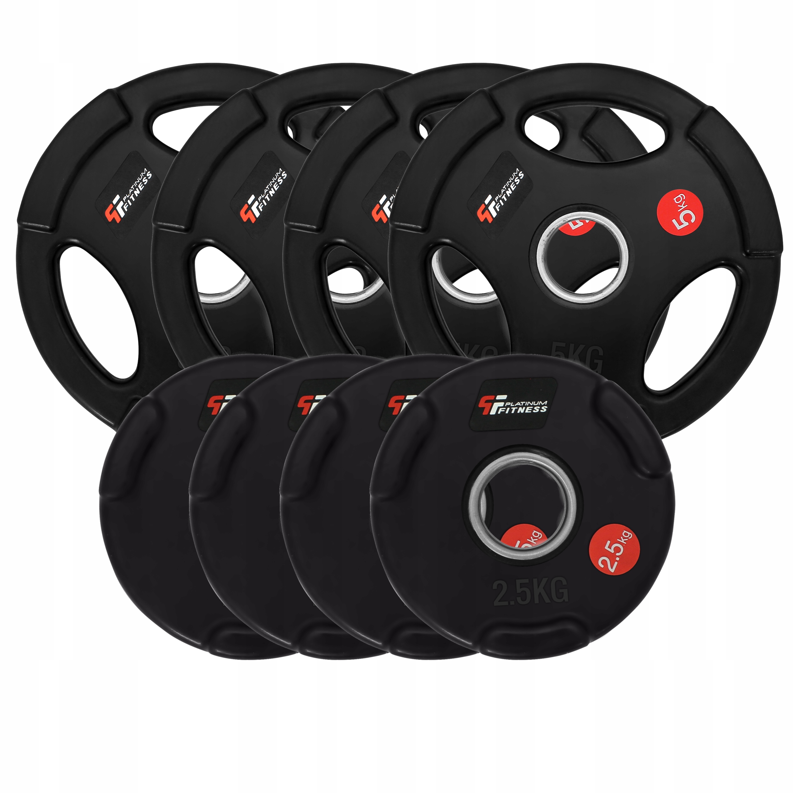 Platinum Fitness Zestaw Obciążenia 30 Kg Olimpijskie Ogumowane 50 MM