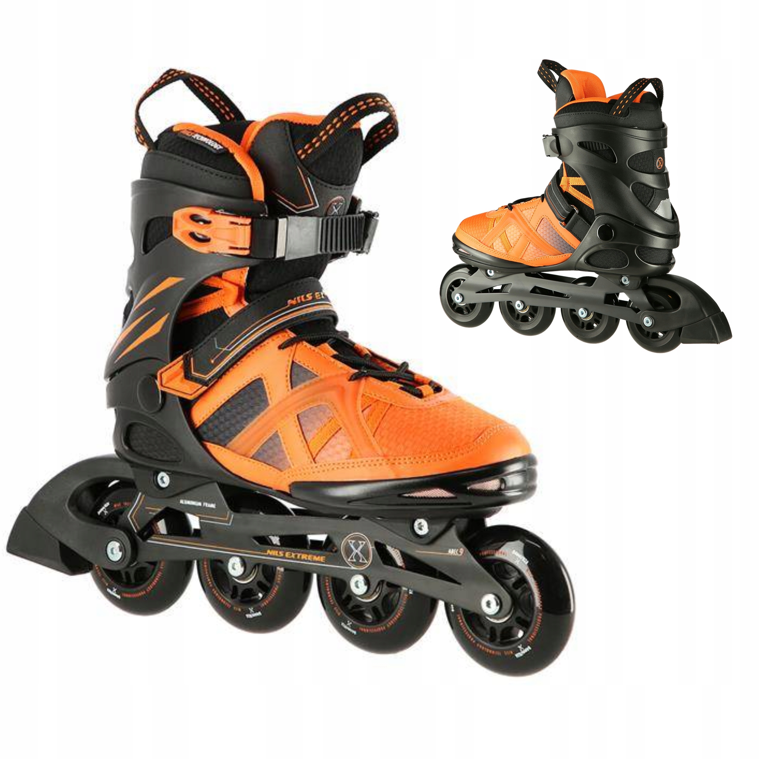 Brusle 2v1 Slalomové Kolečkové Brusle Nils Extreme 38 Rychlé ložiska ABEC9 Kaučuk