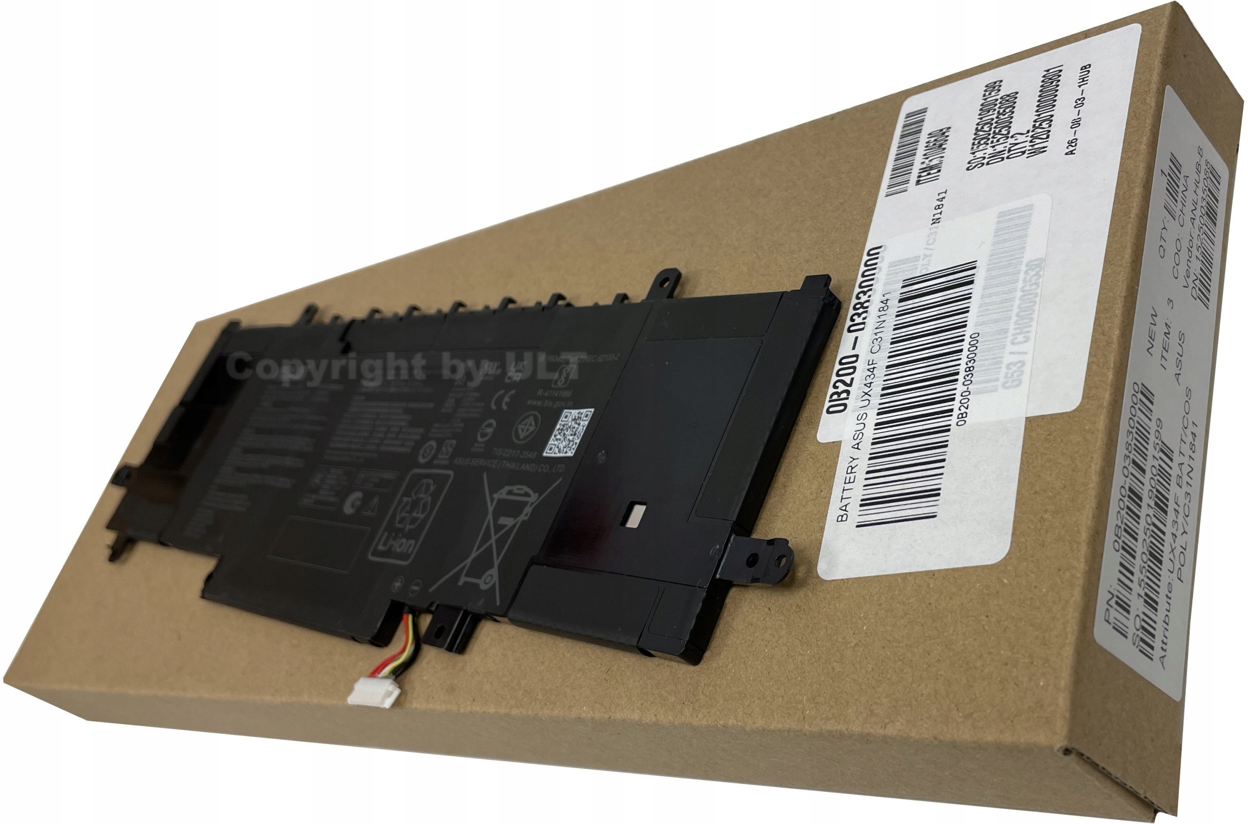 Tylko 100% Oryginał akumulator C31N1841 bateria Asus 50Wh Gw. 12 mies.