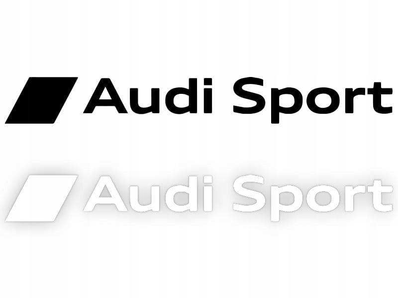 Naklejka AUDI SPORT na samochód na auto KOLOR