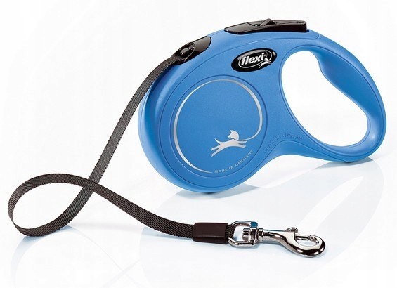 Levně Šňůrka na krk Flexi New Classic Vodítko S 5m modrá