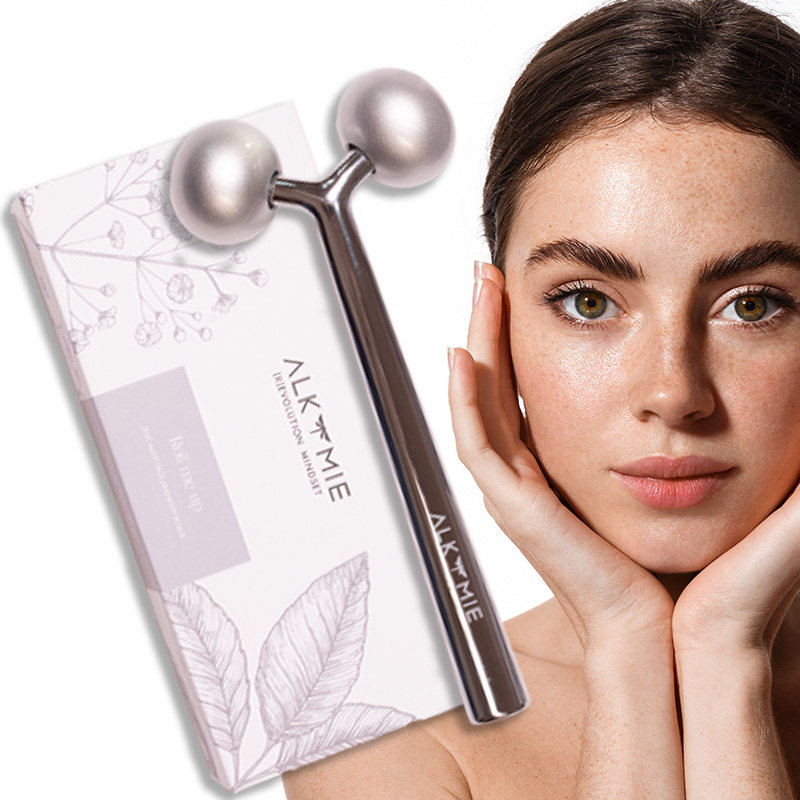 Profesionální masážní váleček na obličej proti vráskám, zpevňující Alkmie